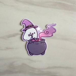 Ghost Wizard Sticker | Fall Stickers | Vinyl Stickers | Laptop Stickers | Ghost Stickers | Halloween Stickers
