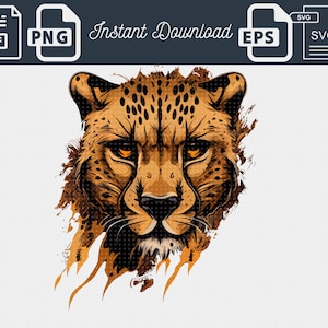 Cheetah svg | Cheetah face svg | Cheetah svg file for cricut | Cheetah svg designs | Cheetah clipart | Cheetah shirts