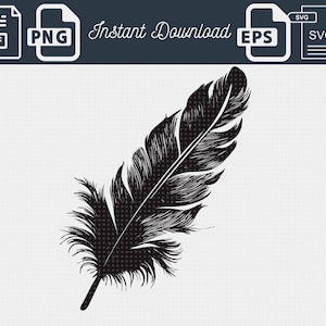 Feather svg | Feather svg file for cricut | Feather svg cut file | Feather clipart | Feather Silhouette