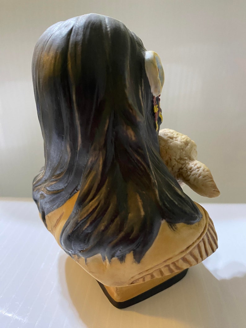 Lily of the Mohawk Porcelain Bust Figure Artist Gregory Perillo 1984 ...