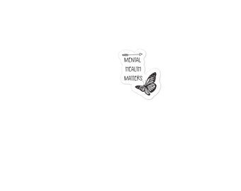 Butterfly Mental Health Matters Sticker