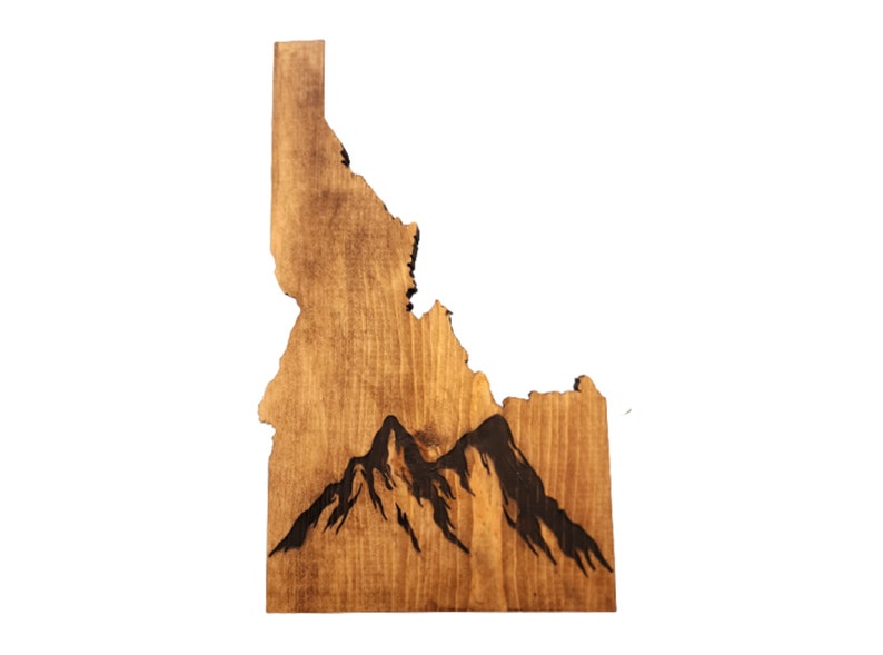 Idaho Themed Rustic Wall or Table Decor Laser Engraved Etsy