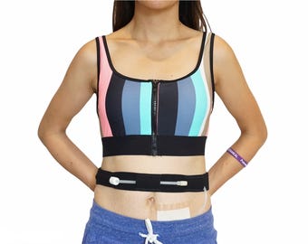 Slim Peritoneal Dialysis Belt: Skin-Friendly PD Catheter Holder (25-45" Waist)