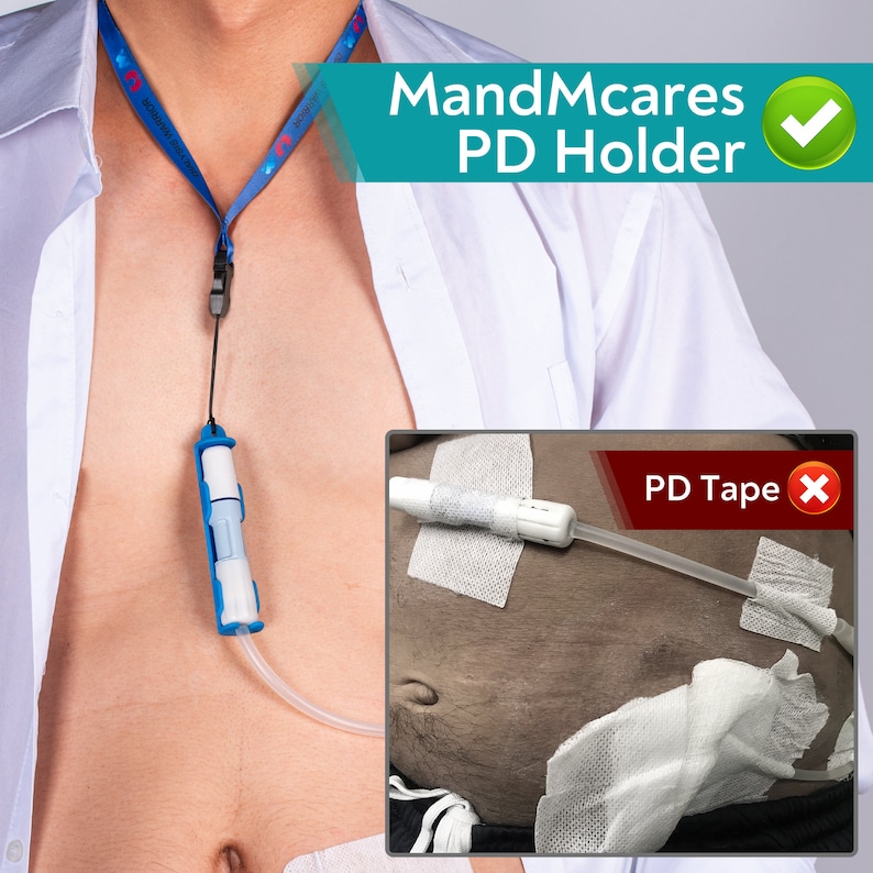 Peritoneal Dialysis Transfer Set Holder for Baxter With 2 Adjustable