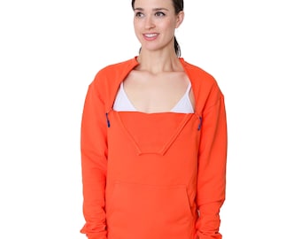 Thick Warm Dialysis | Chemotherapy | Infusion Sweater For Chest Port or Catheter. Smooth  Zippers for Easy Access. For Men and Women