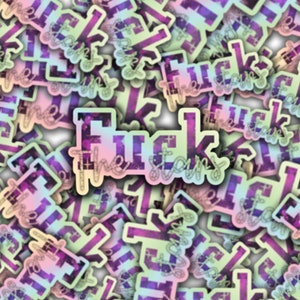 Holografische F*CK the stars *OFFICIEEL GELICENTIEERDE Zodiac Academy-merchandise*