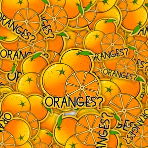 Oranges Sticker | Officially Licensed Fourth Wing Merch