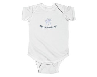 Baptism, Will you be my Godparents Baby Onesie, Godparents Gift, Catholic gifts, Asking to be Godmother, Godfather, Baptismal Outfit