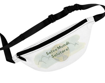 Salve Mundi Salutare Fanny Pack Hike, Catholic, Outdoors, Latin Catholic Prayer, Gift, All the Worlds  Salvation! Catholic Hymn, Poem