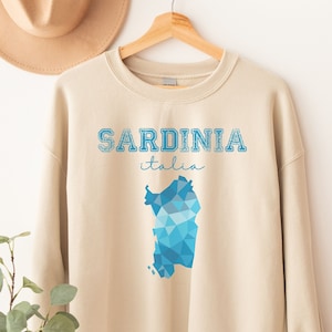 Sardinia Italia Sweatshirt, Sardinia Map Shirt, Sardinia Outfit, Italy Matching Shirts, Girls Trip Italian Outfit, Summer in Italy Shirt