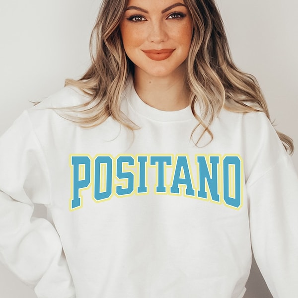 Positano Sweatshirt, Italy Sweatshirt, Matching Group Shirt, Custom Travel Shirt, Italian Outfit, Honeymoon Outfit, Europe Tee, Italy Bride