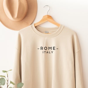 Rome Italy Sweatshirt, Cozy and Soft Roma Italia Sweatshirt