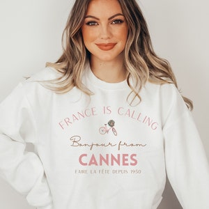 Cannes France Sweatshirt, Cannes Vacation, Cannes Girls Trip, Vacation Matching Shirt, Cannes Outfit, Cannes Souvenir