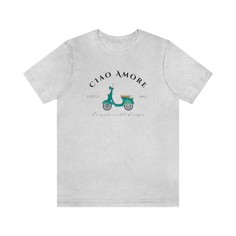 Ciao Amore Tshirt, Italy Tshirt, Italian Apparel, Italy Scooter, Amore Italy, Ciao Italy, Italy Crewneck, Italian Girl, Cute Italy Shirt afbeelding 8