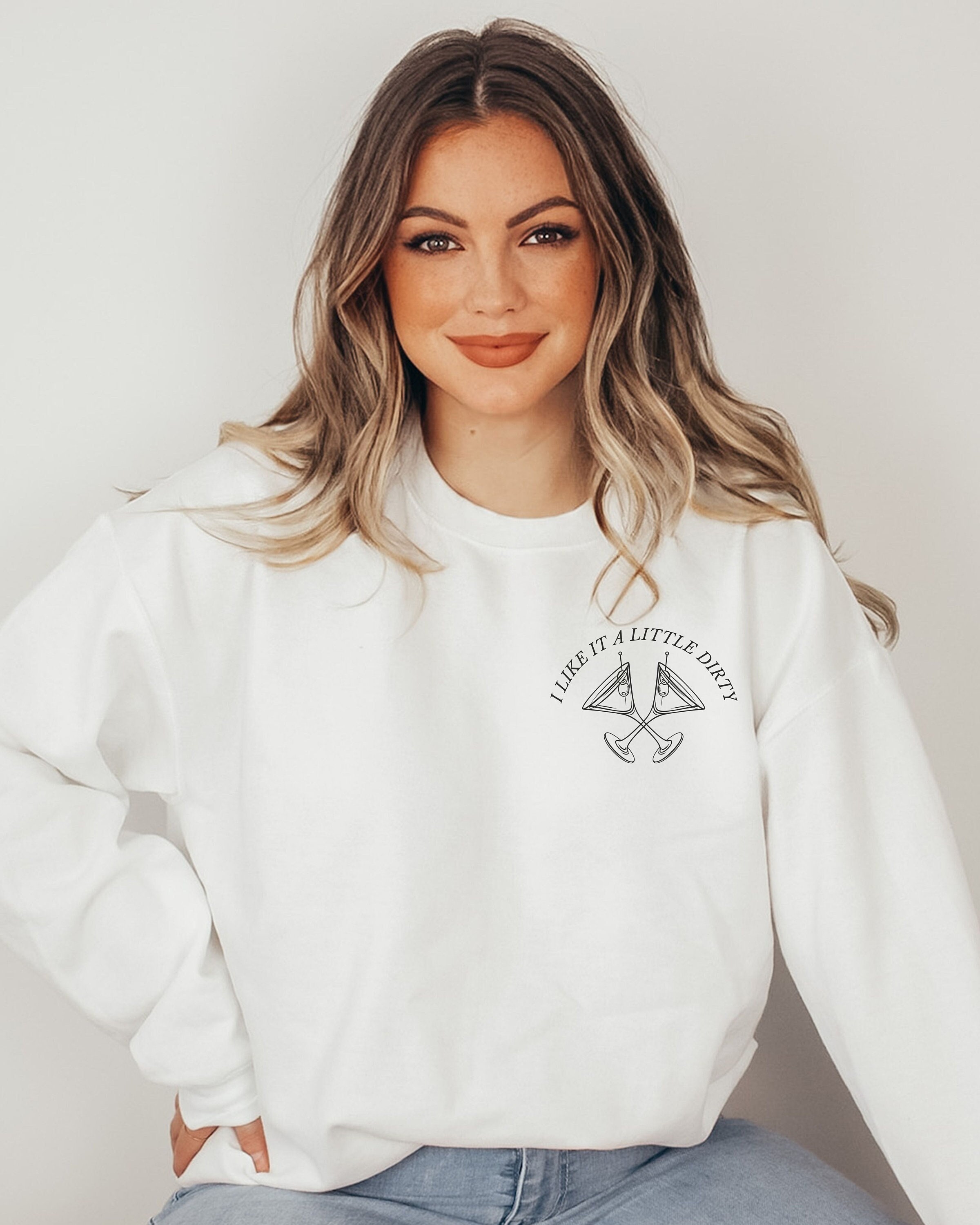 Dirty Martini Social Club Sweatshirt Martini Lover Shirt Etsy