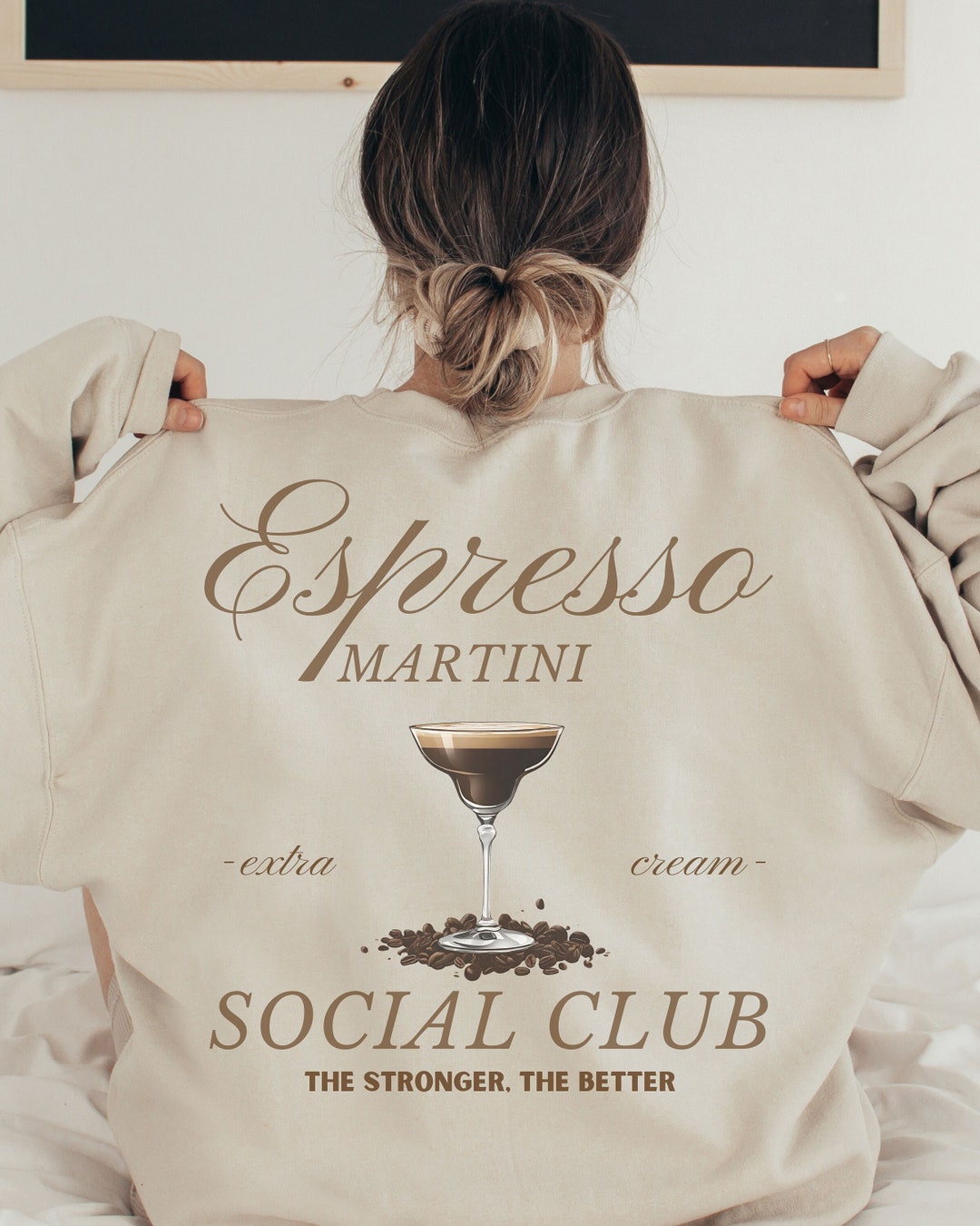 Espresso Martini Social Club Sweatshirt, Martini Lover Shirt
