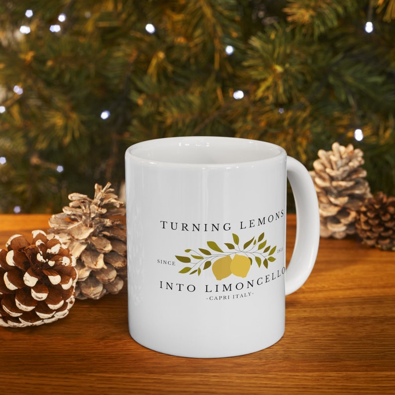 Italy Mug, Lemon Mug, Limon Cup, Travel Mug, Custom Mug, Mug Gift, Europe Mug, Custom Cup, Travel Souvenir, Ceramic Mug 11oz image 8