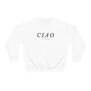 Ciao Sweatshirt, Travel, Sweater, Gifts For Her, Ciao, Italian, Europe Sweater, Minimalist Sweatshirt, Cute Italian, Gifts For Friend image 2