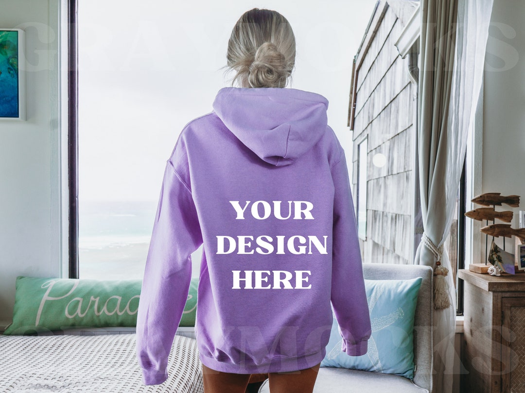 Orchid gildan hoodie Clearance