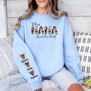 This Nana Loves Her Herd, Personalized, Customized, Country, Highland ...