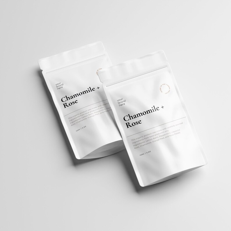 CANVA Editable Label Design for Stand up Pouches Etsy