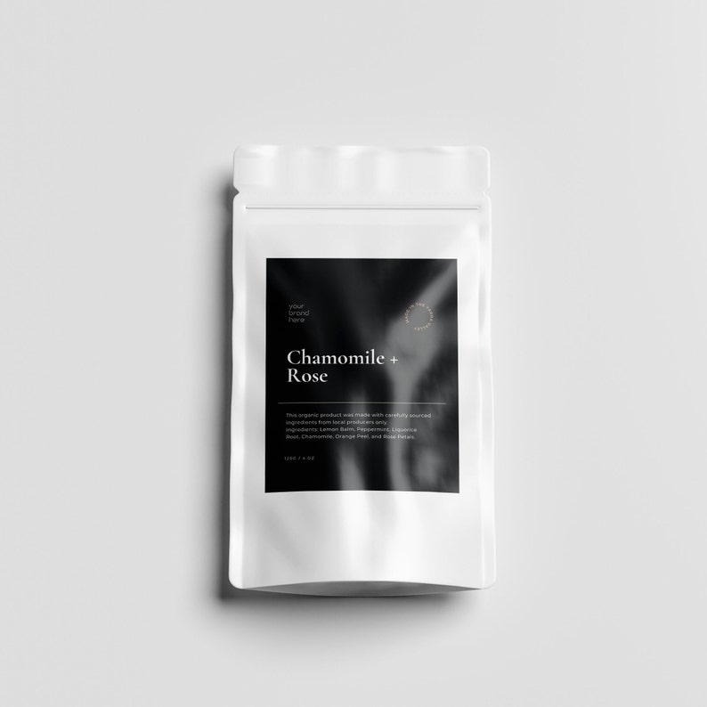 CANVA Editable Label Design for Stand up Pouches Etsy