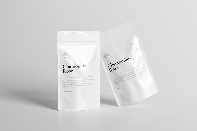 CANVA Editable Label Design for Stand up Pouches Etsy