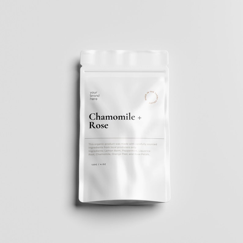 CANVA Editable Label Design for Stand up Pouches Etsy