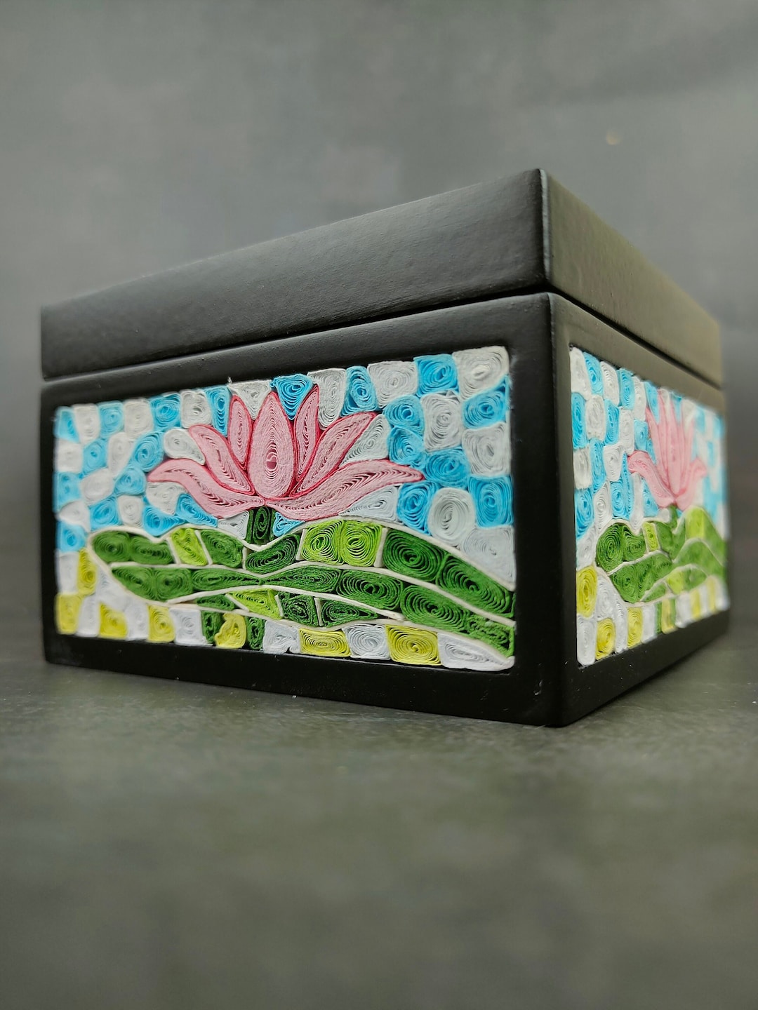 Square Keepsake Box Charming Handmade Lacquer Box Vietnamese Etsy