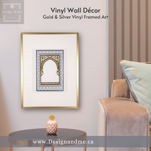 Wanddekor, Wohndekor, WallArt, Indische Kunst, Hausdekoration, Mughal Architektur, Rajasthani Kunst, Vinyldekor, Kulturelles Erbe