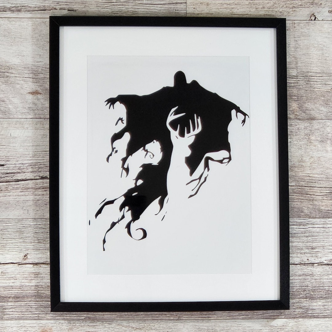 Harry Potter Dementor Patronus Vinyl Cut Framed Design - Etsy