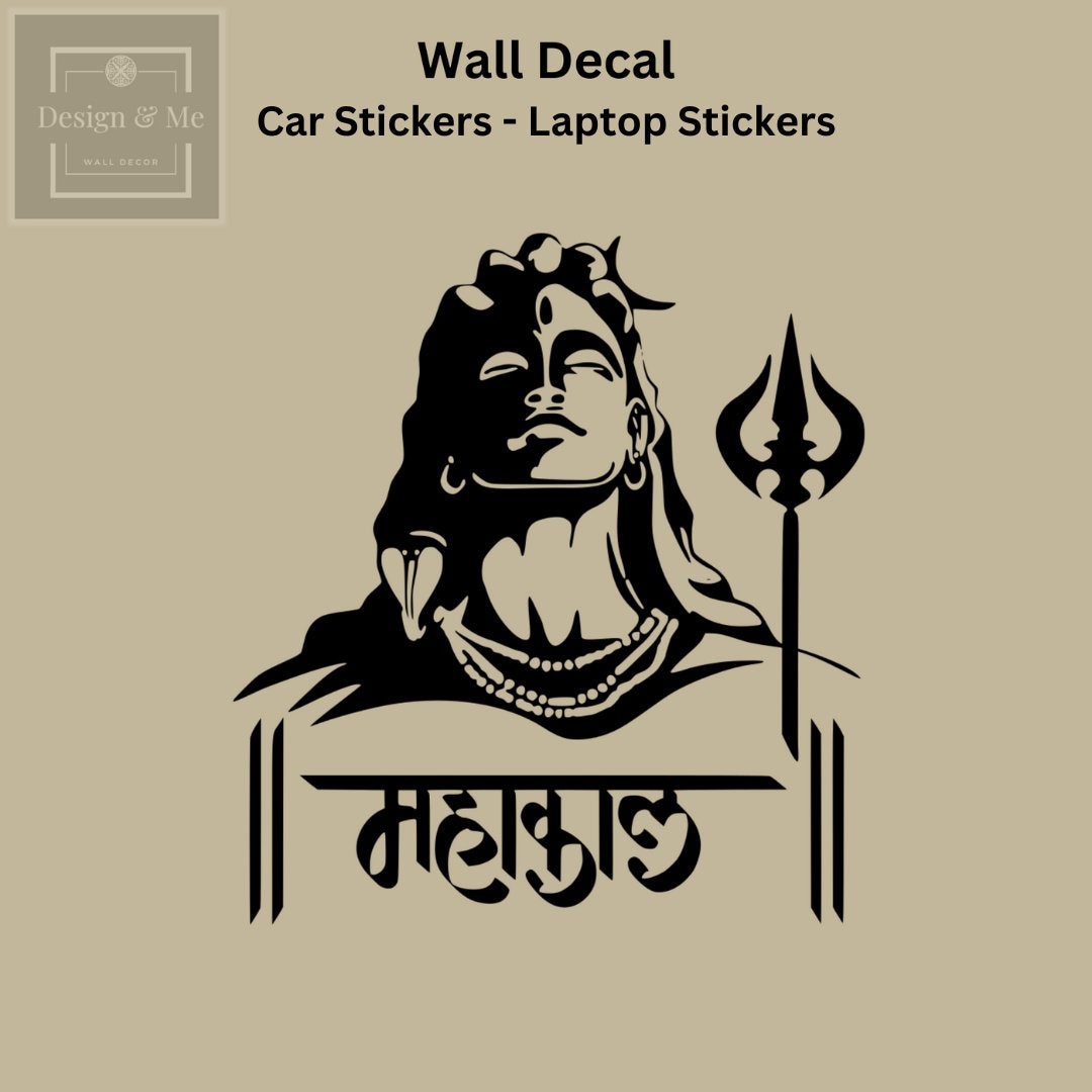 Mahakal sticker cheap for bike