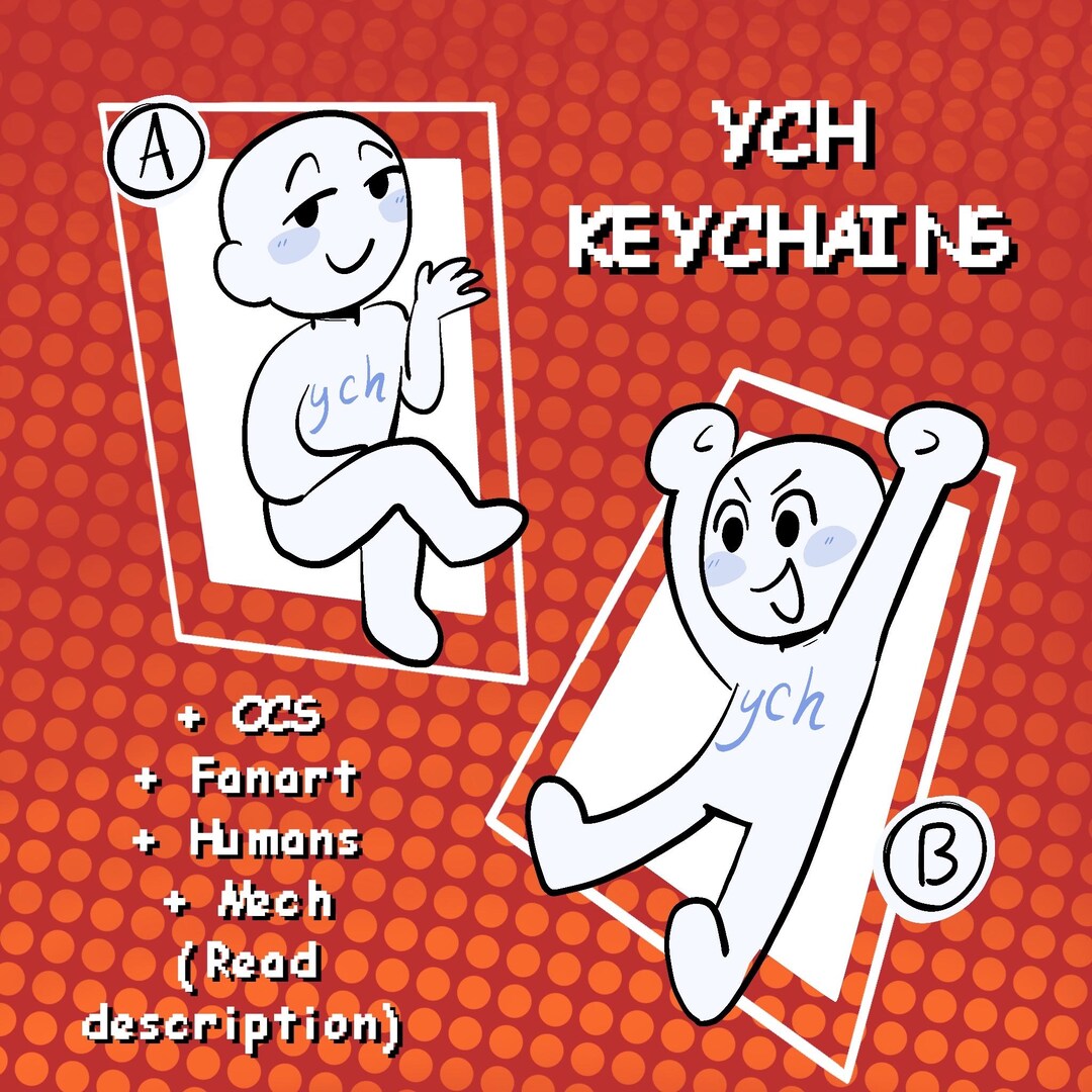 YCH Custom Character Keychains [read Description] - Etsy
