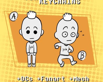 Tomodachi life YCH Custom Mii Keychains [Read description]