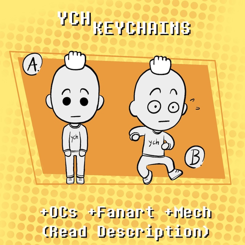 Tomodachi Life YCH Custom Mii Keychains [read Description] - Etsy