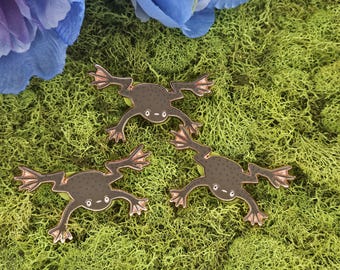 African Dwarf Frog Enamel Pin
