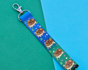 Reggie the Common Rain Frog Lanyard  | Frog Lanyard, lanyard, Frogcore, cottagecore, toad, brown frog, silly frog
