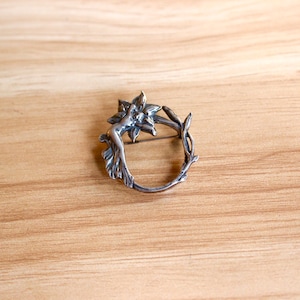 Fairy Photo Pin Vintage 925 Sterling Silver