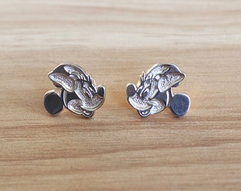 Minnie Mouse Disney Stud Earrings Vintage 925 Sterling Silver