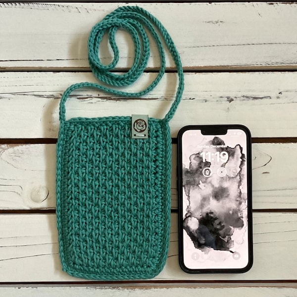 Cotton Valley Phone Tote PDF Tunisian Crochet Pattern