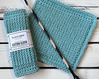 Faux Knit Cloth PDF Tunisian Crochet Pattern
