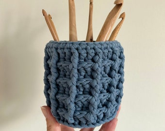 Waffle Basket PDF Crochet Pattern