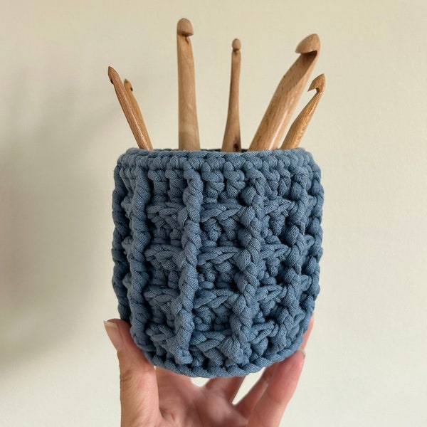 Waffle Basket PDF Crochet Pattern