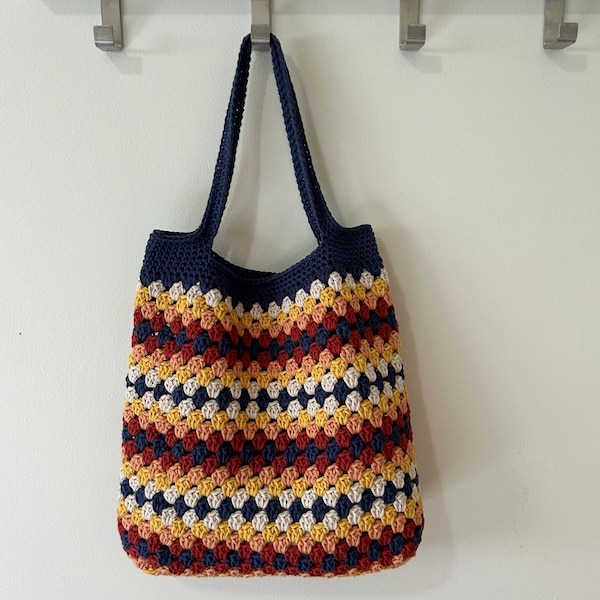 Scrappy Granny Tote PDF Crochet Pattern