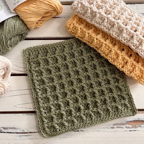 Waffle Cloth PDF Crochet Pattern