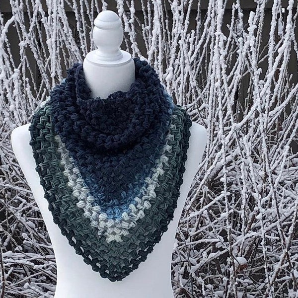 Tripuff Scarf PDF Crochet Pattern