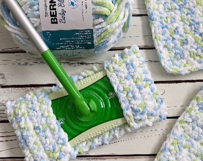 Featured listing image: Swiffer Sweater Lite with Bonus Duster Cloth PDF Crochet Pattern