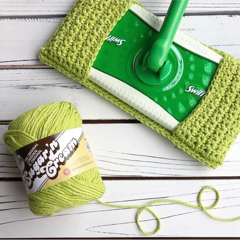 Cotton Dust Mop Cover PDF Crochet Pattern Etsy