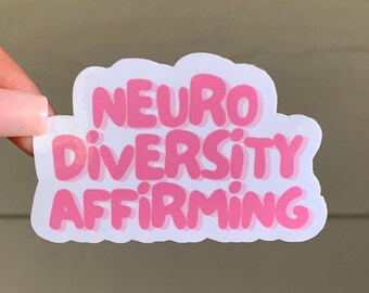 Neurovielfalt Affirming Sticker: Glossy SLP-Therapy Geschenk