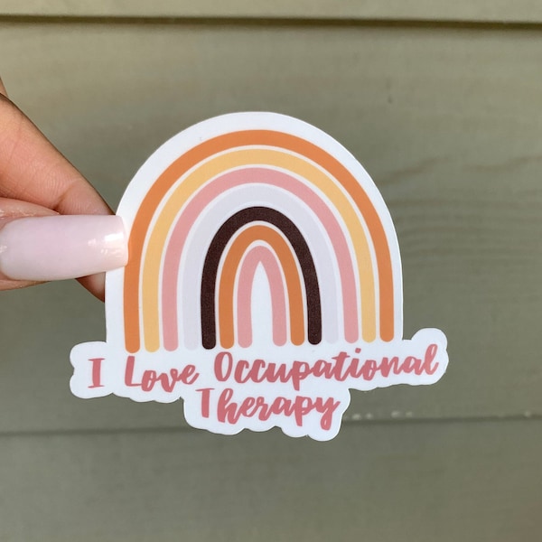 Occupational Therapy Neutral Rainbow Sticker | OT Sticker for Laptop, Coffee Mug, Cup, Notebook, Phone, Journal, Binder, Planner, Etc!